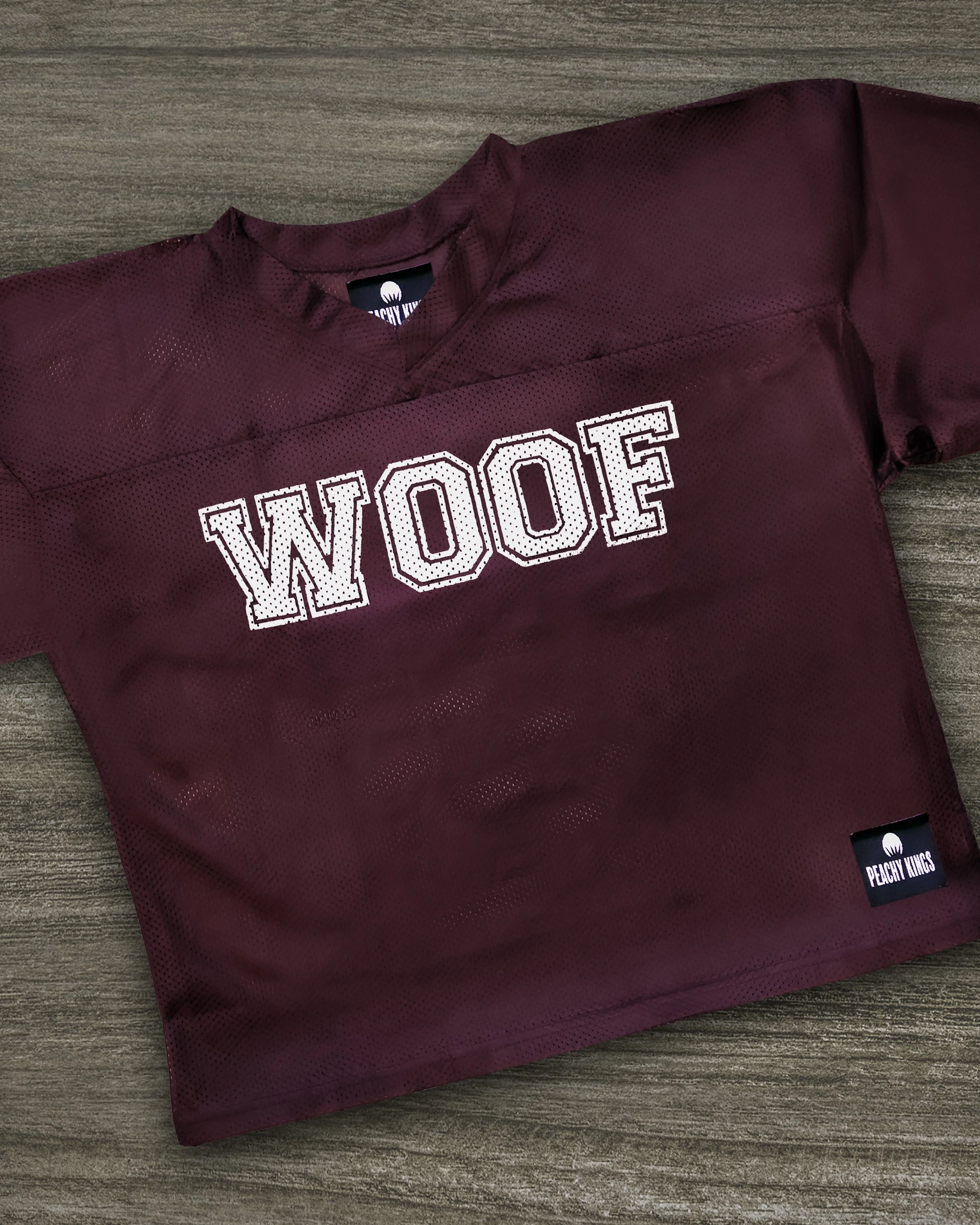 "WOOF" Mesh Football Jersey