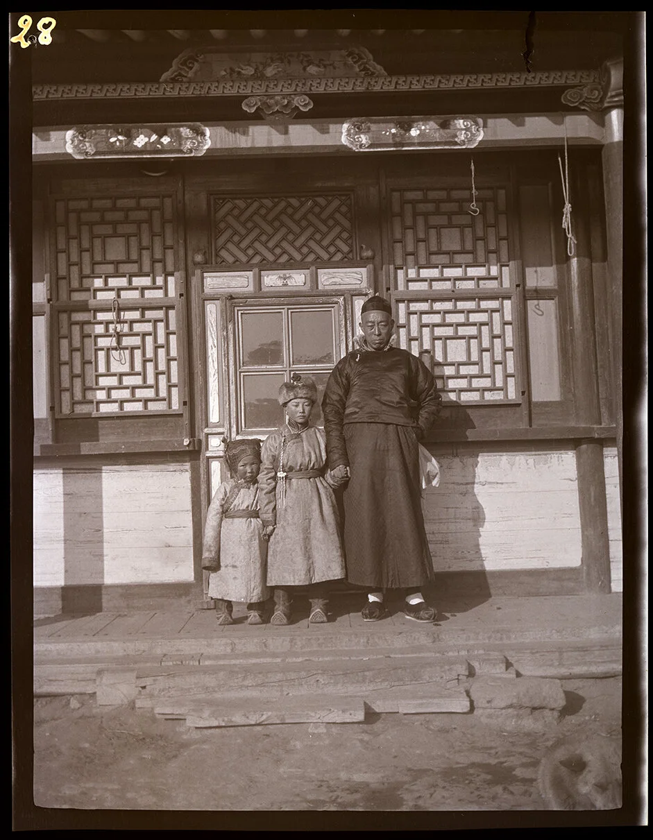  Kuo-Jui-Ting (?) and “  “  “  [ref previous image: Chow-Sheng-Yuan  and J’s 2 girls. Salesman Kuo Jui Ting     “  Do. [ditto] [ref  previous image: Interpreter Ckow Sheng Yuan &amp; above]. Urga, 7 February 1913. 