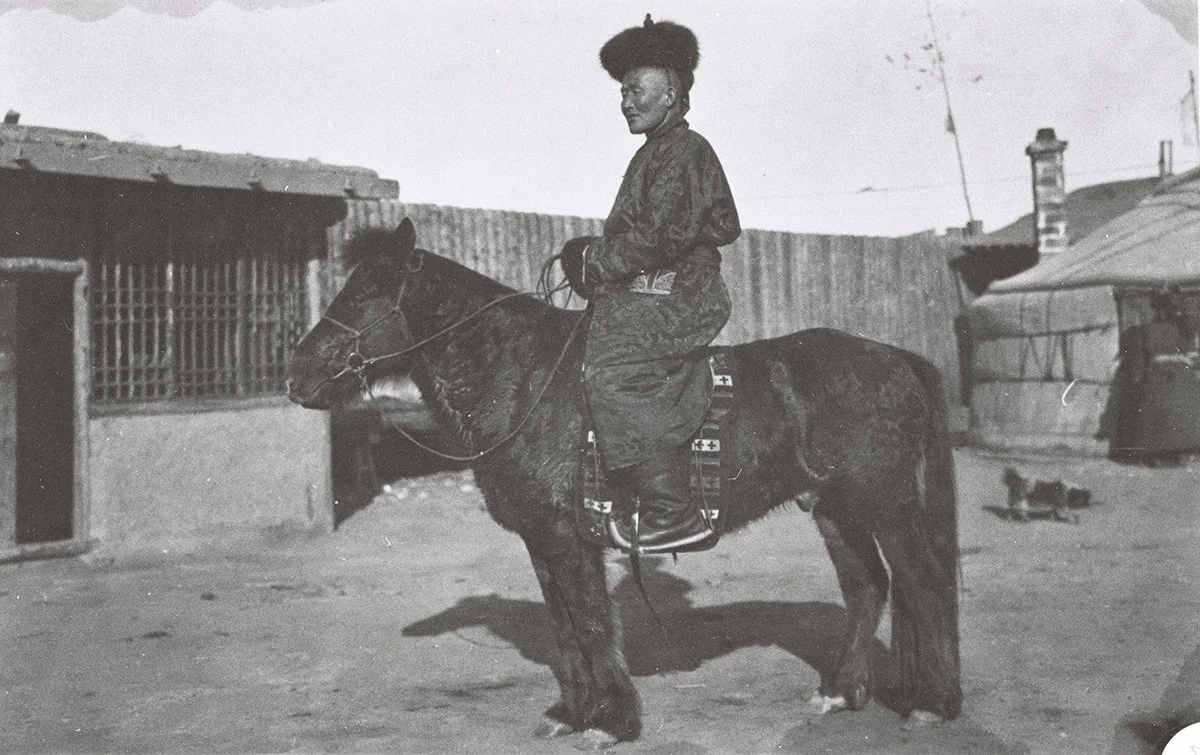  Lobsen Dorji on horseback, febr 1912/TAR 