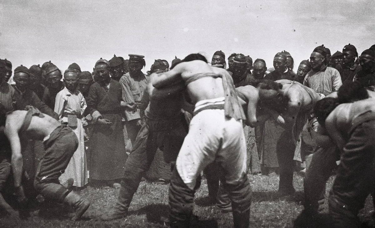  Wrestling at a «Natum» at Arshan, Barga, 1931/Holmes 