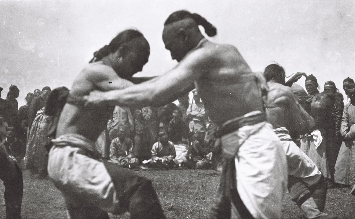  Wrestling at a «Natum» at Arshan, Barga, 1931/Holmes 