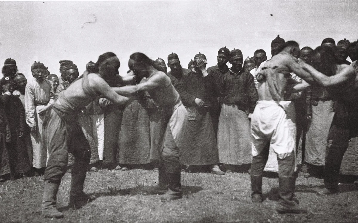  Wrestling at a «Natum» at Arshan, Barga, 1931/Holmes 