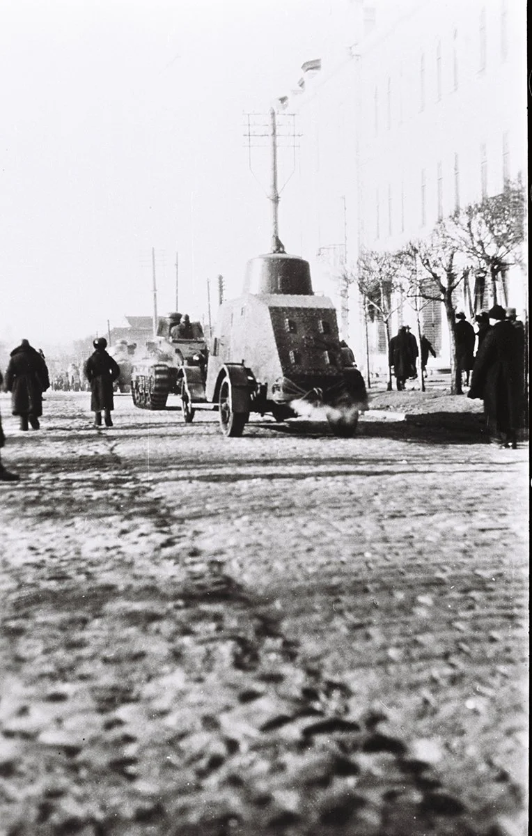  Japanese parade of victory in Harbin, Armored cars. 8/2/32/Holmes 