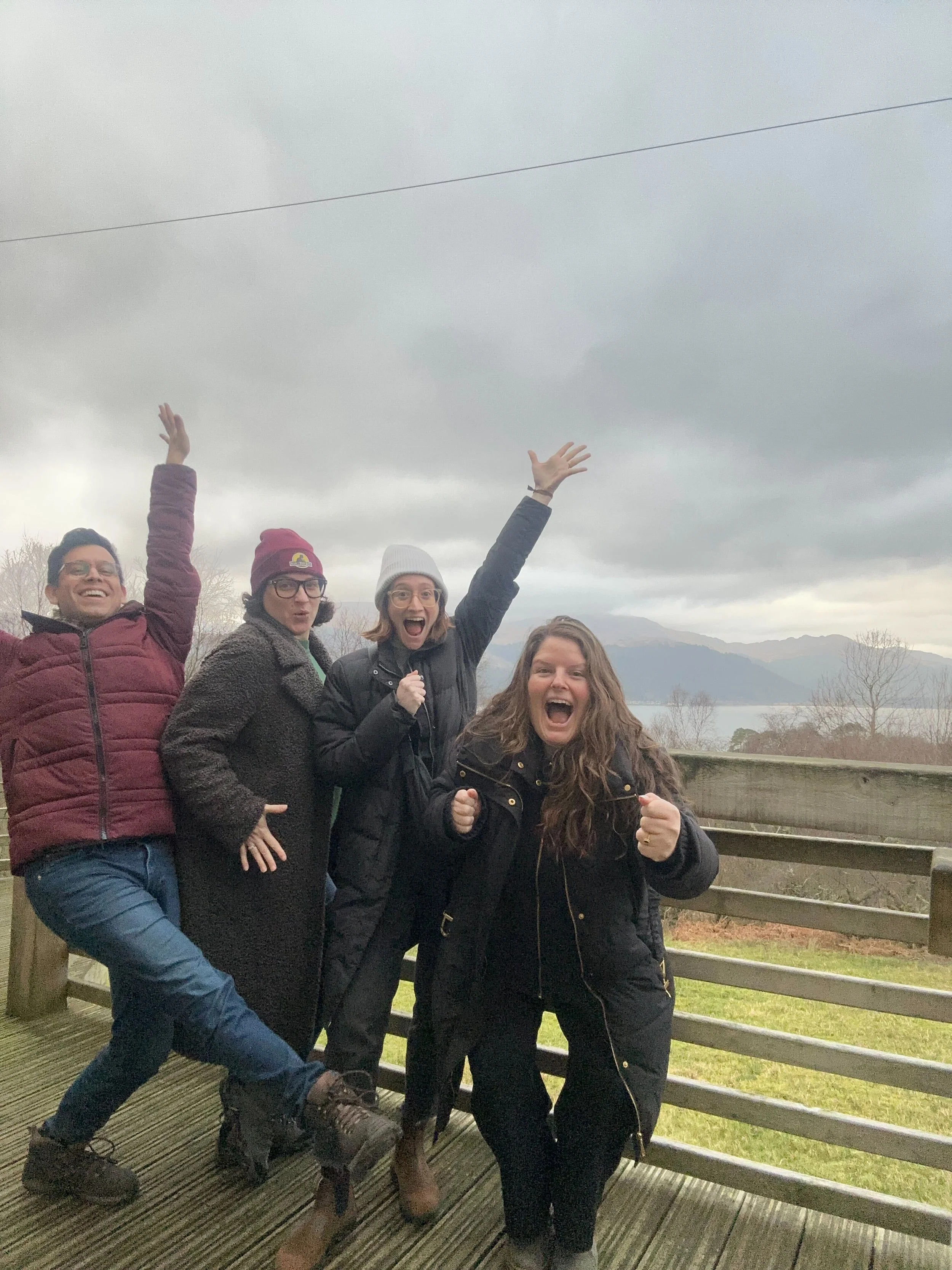 The BoB Partners at Cove Park Residency in Scotland.