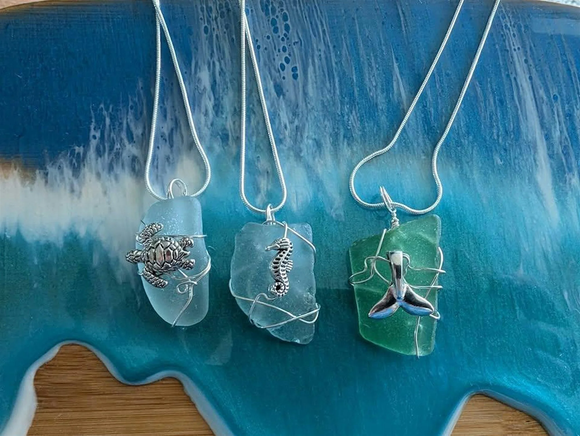 Wire Wrap Sea Glass Jewelry Class