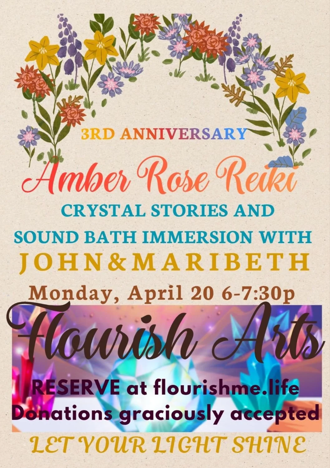 3rd Anniversary Amber Rose Reiki