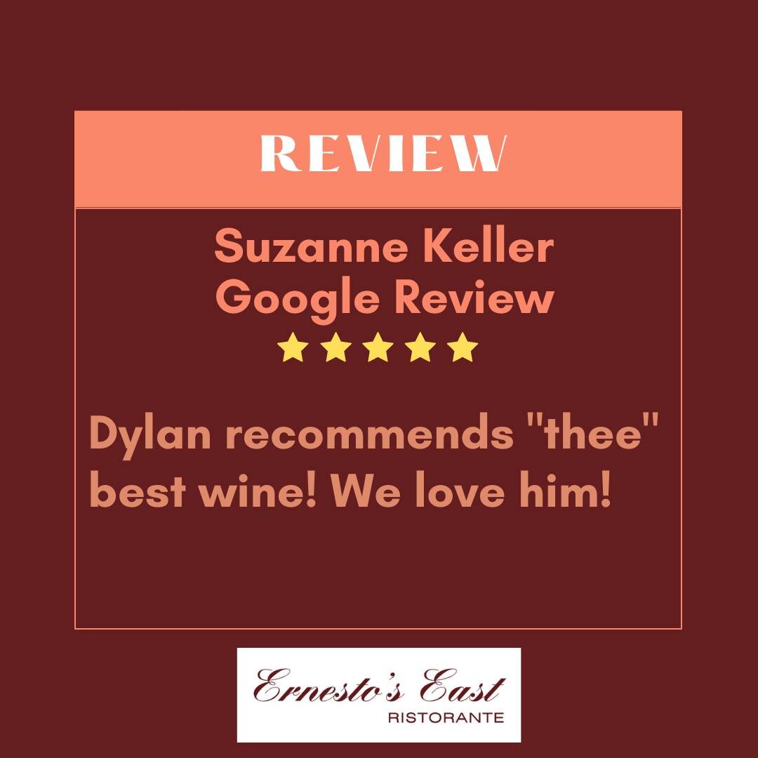 Thank you Suzanne for your sweet review!
⭐️ Don't forget to leave us a positive review on
Facebook, Google, OpenTable, and Yelp! ⭐️
.
.
.
.
.
#foodlover #dinner #italy #foodie #italian #yum
#restaurant #yummy #delicious #photooftheday #eat
#love #rev