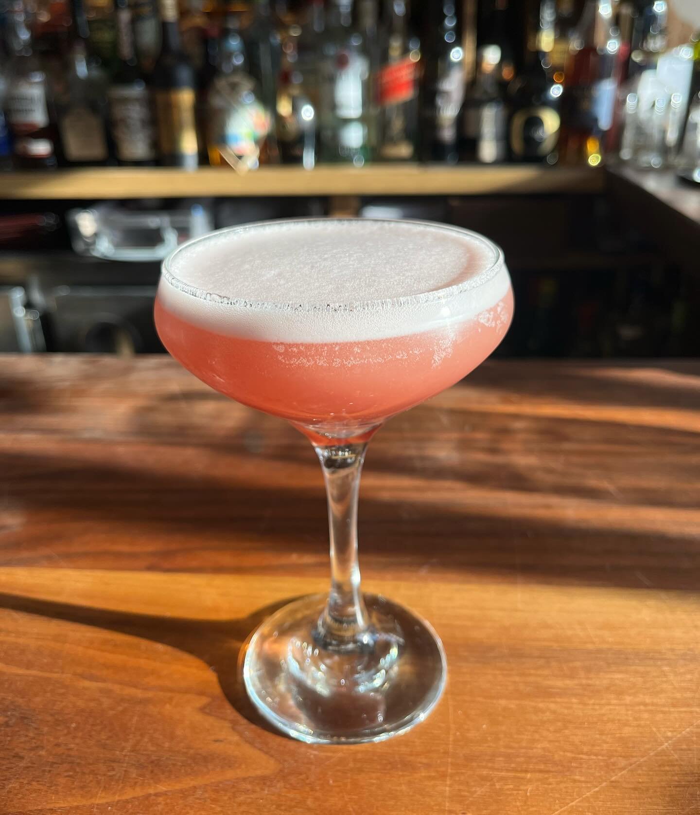 A couple of our classic cocktails: a French Martini and Whiskey Sour (swipe)