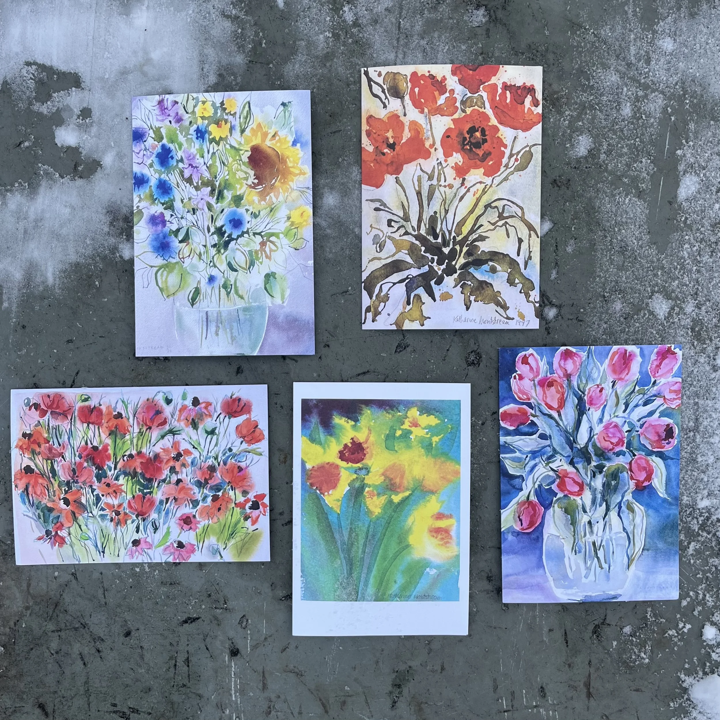 the ones with rose tulips