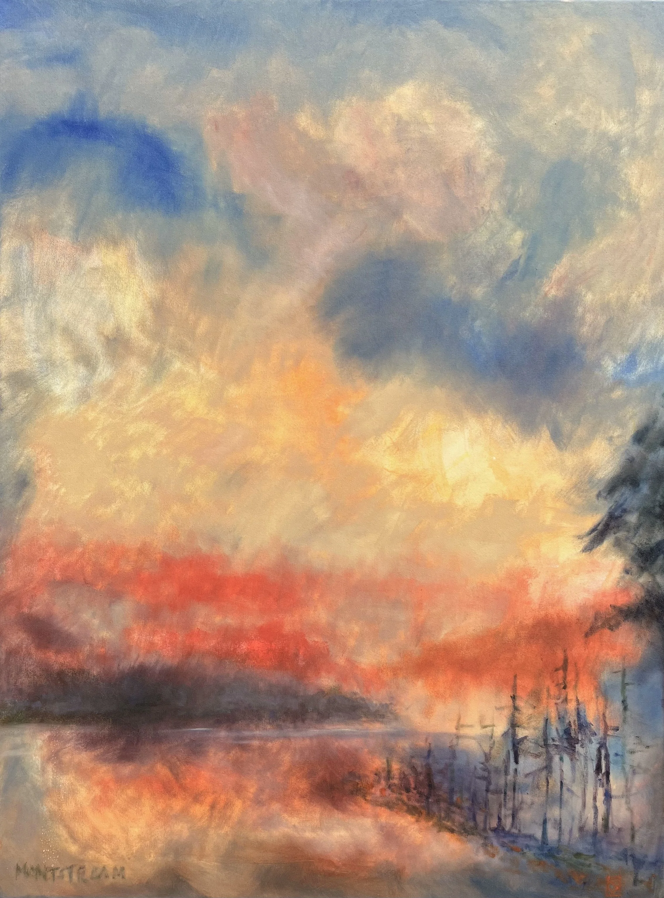 early mist 
36" x 48" 
$3200