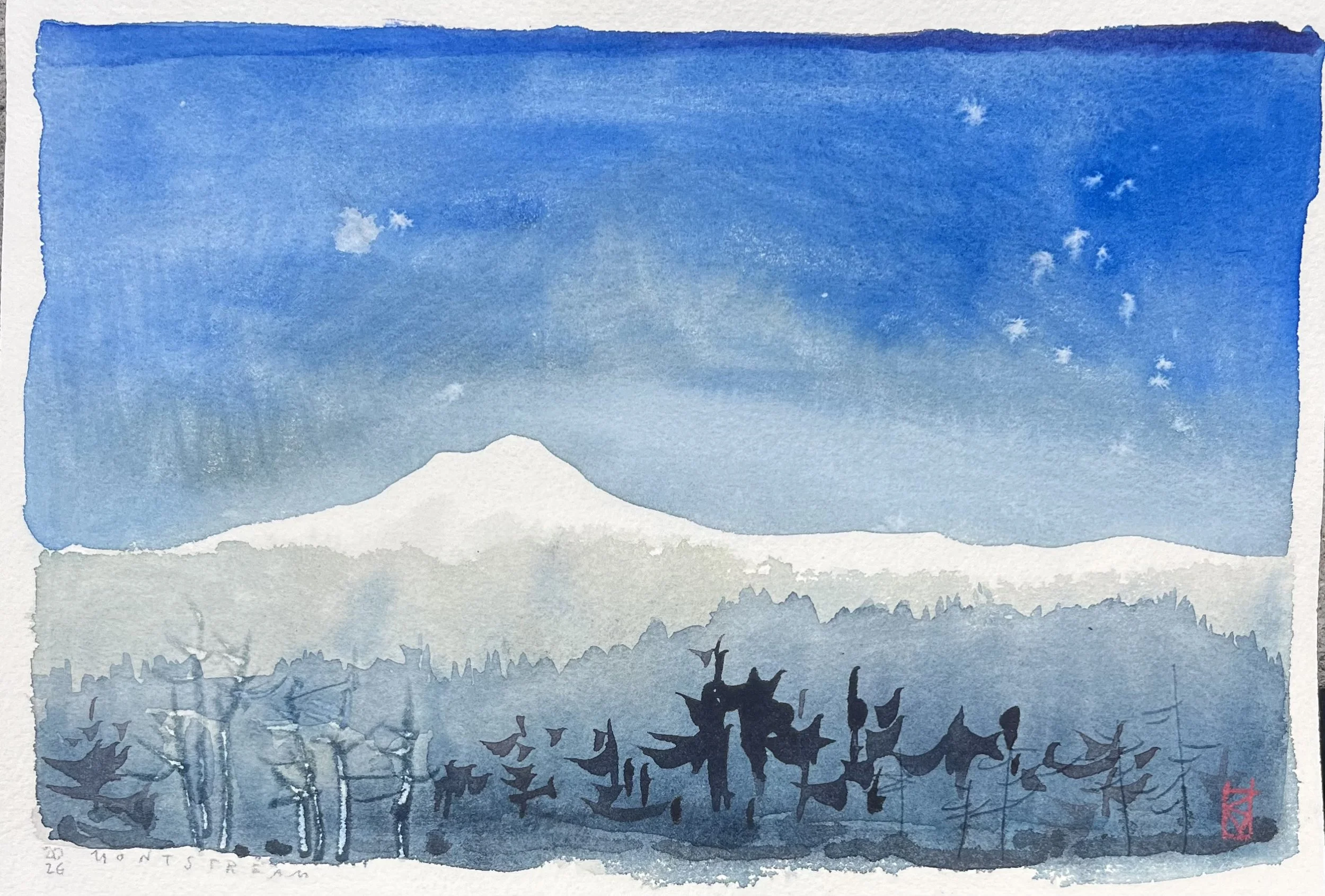 camels hump in winter
7" x 10" unframed
$200