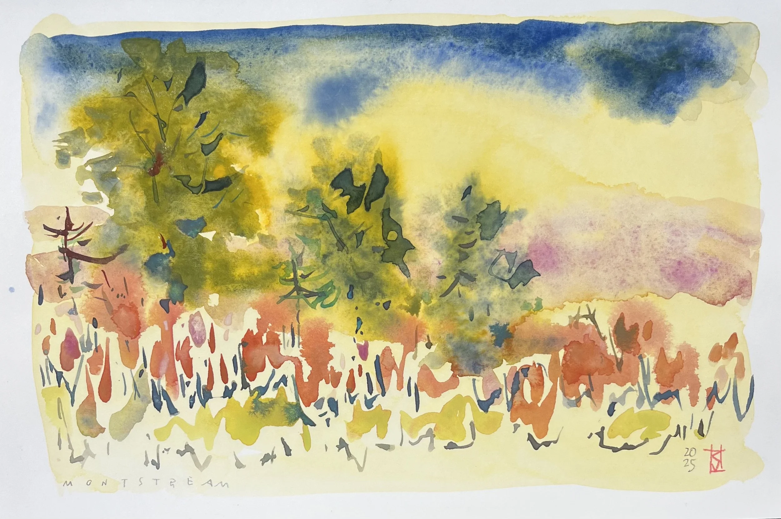 atmosphere in yellow
7" x 10" unframed
