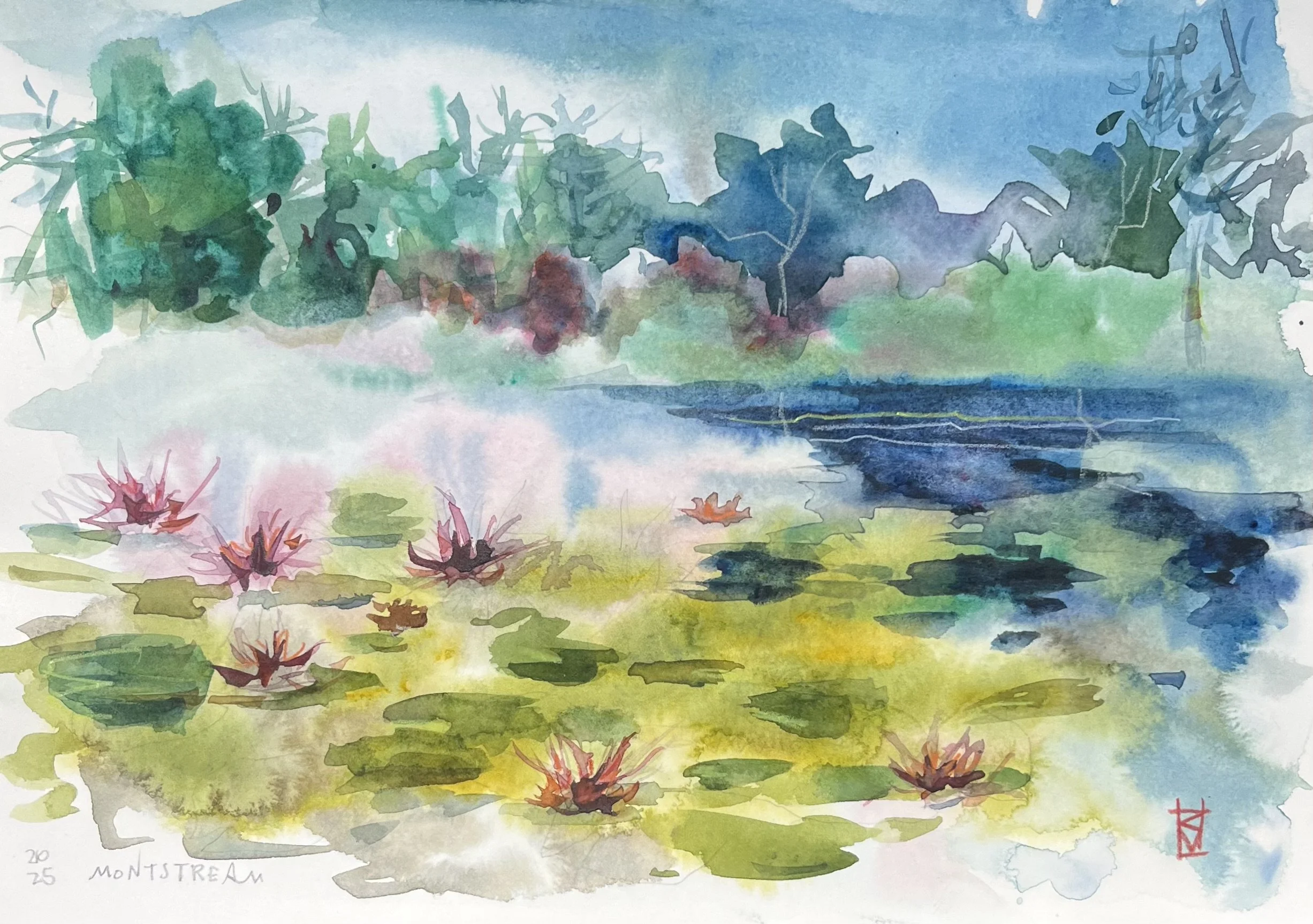 waterlillies
7" x 10" unframed
$195. 