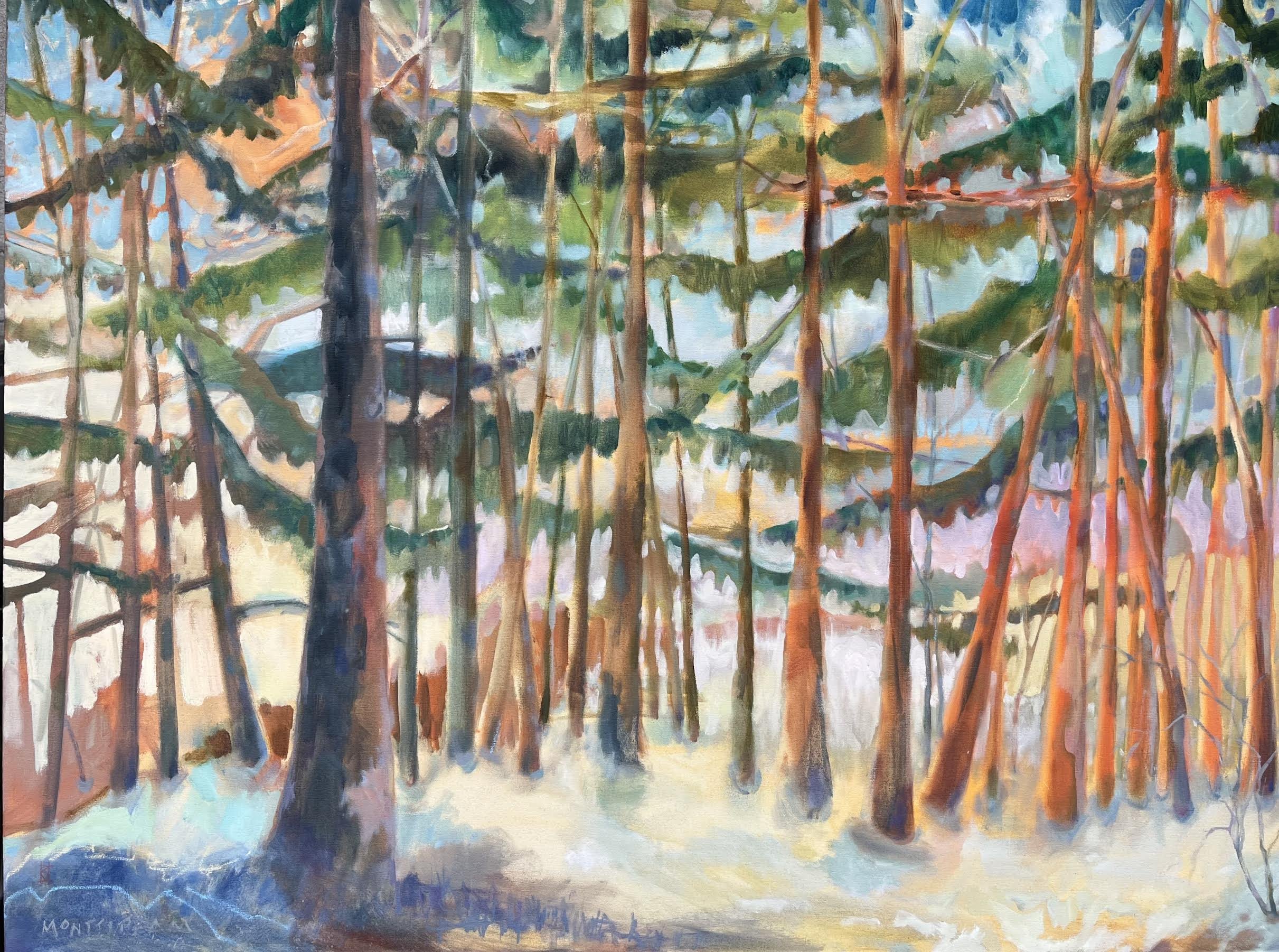big sun rising oil on canvas
36" x 48"  $3600. 
available at the SEABA CENTER, May 1
link shared May 2. or reach them before at 
director@seaba.com