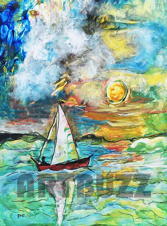 Sailing At Sunset