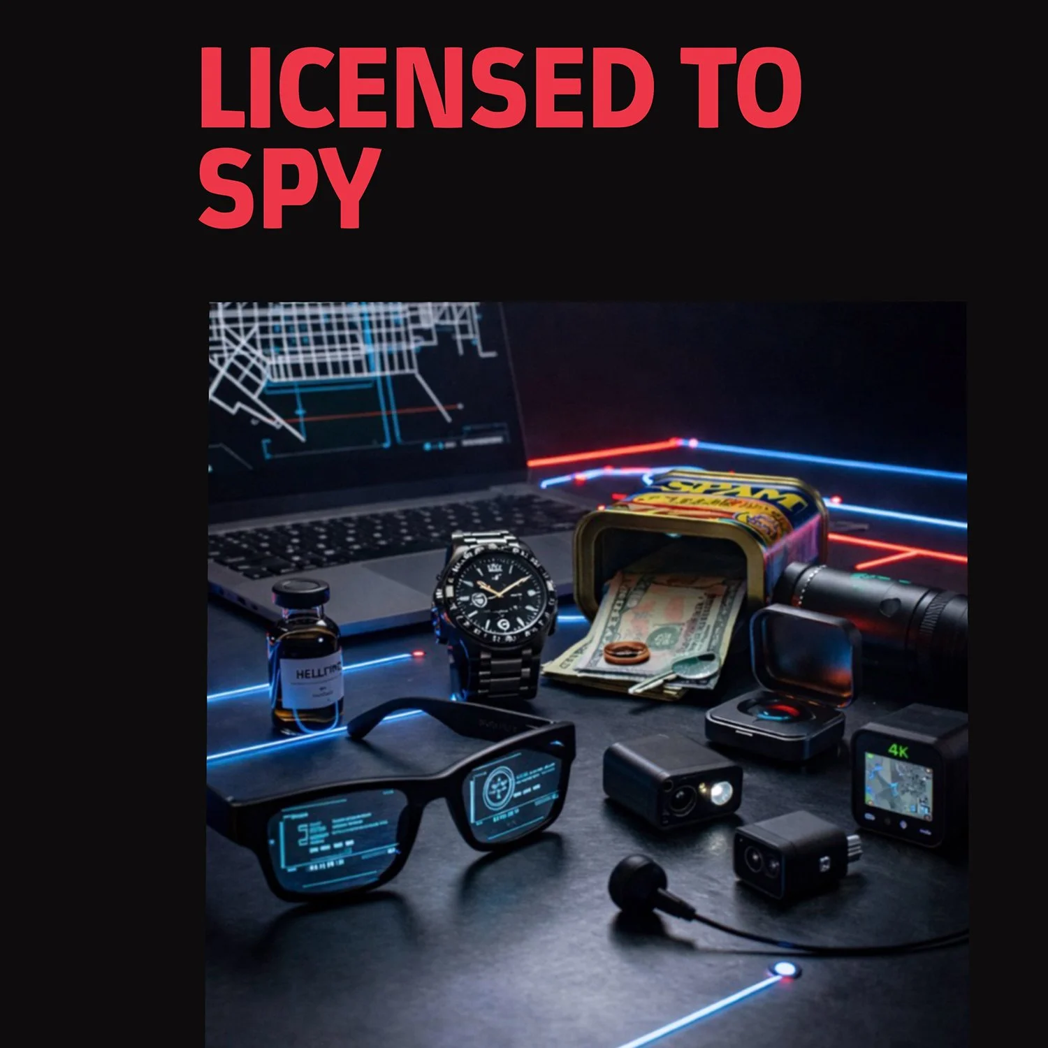 Licensed to Operate: High-Tech Gear for Modern Day Espionage That Will Not Self-Destruct
