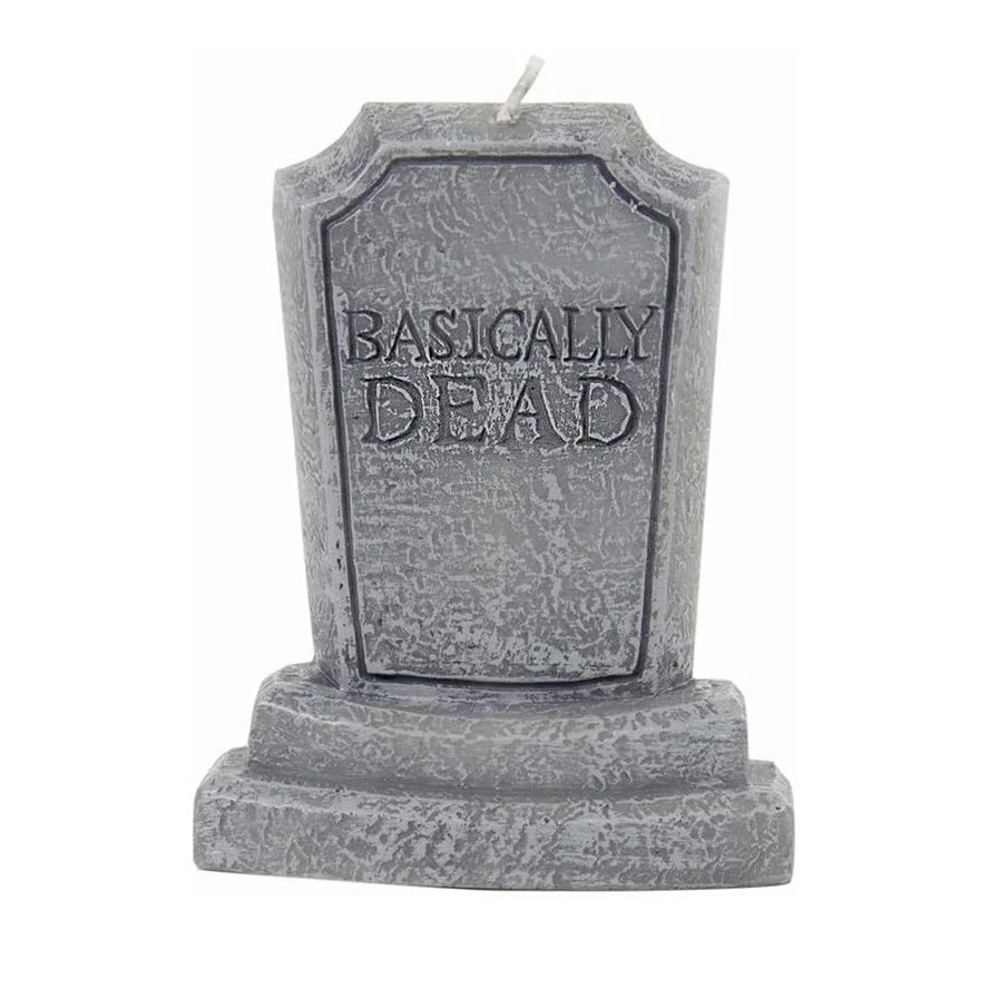 Basically Dead Tombstone Candle