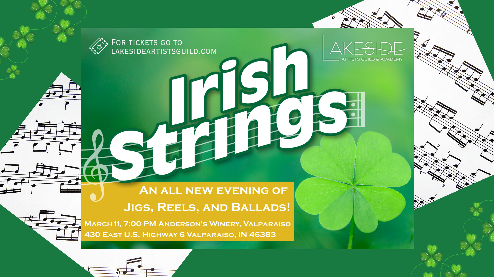 Lakeside Artists Guild | Irish Strings Concert