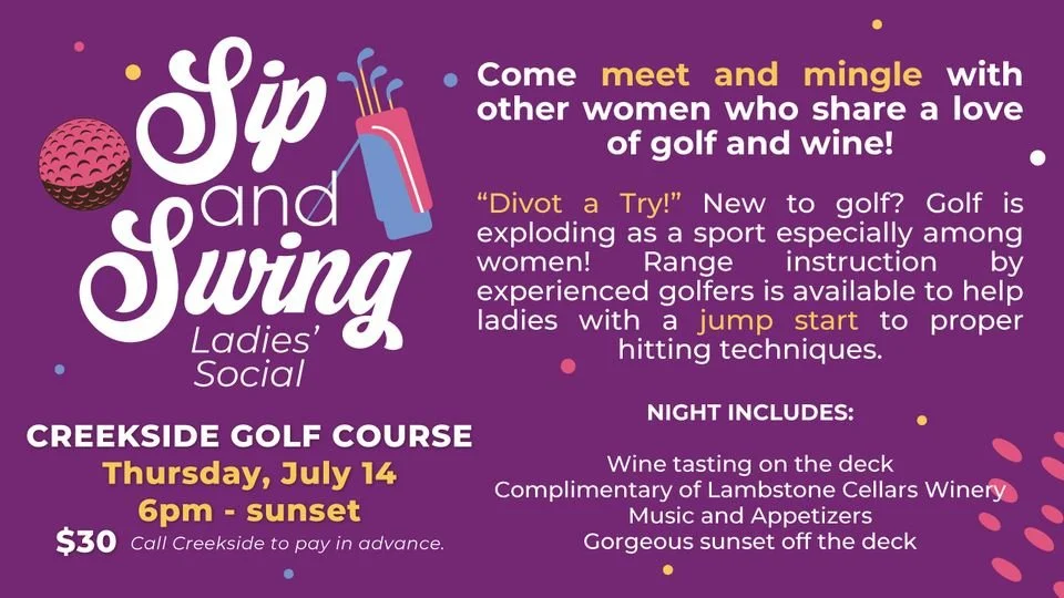 Forest Park &amp; Creekside Golf Course Presents | Sip &amp; Swing Ladies' Social 