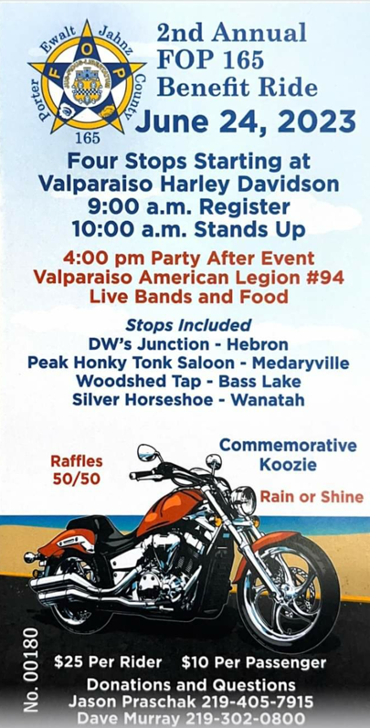 2nd Annual FOP 165 Benefit Ride 