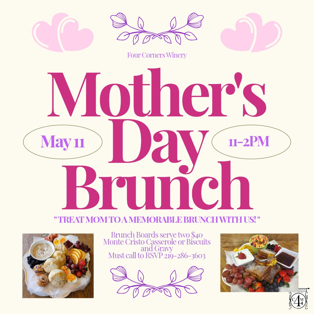 Four Corners Winery Presents | Mother's Day Brunch