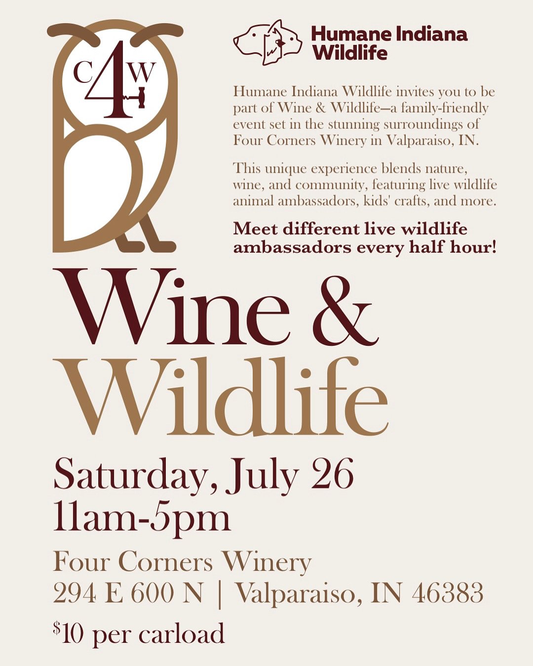 Four Corners Winery Presents | Wine &amp; Wildlife