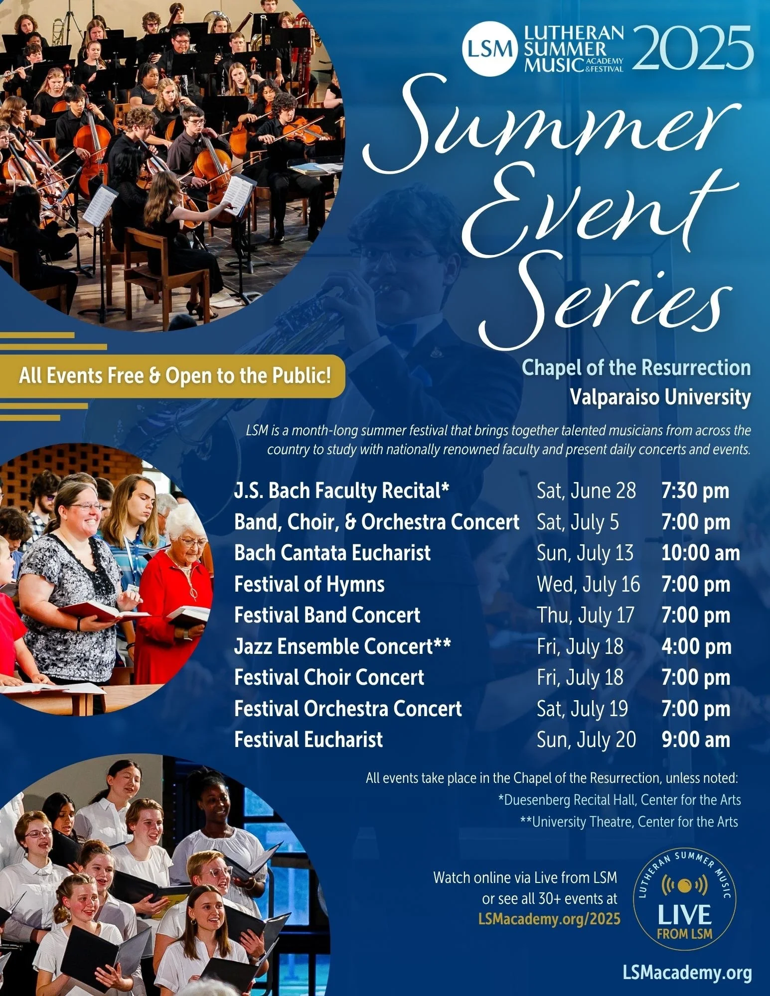 Lutheran Summer Music 2025 Presents | Summer Event Series 