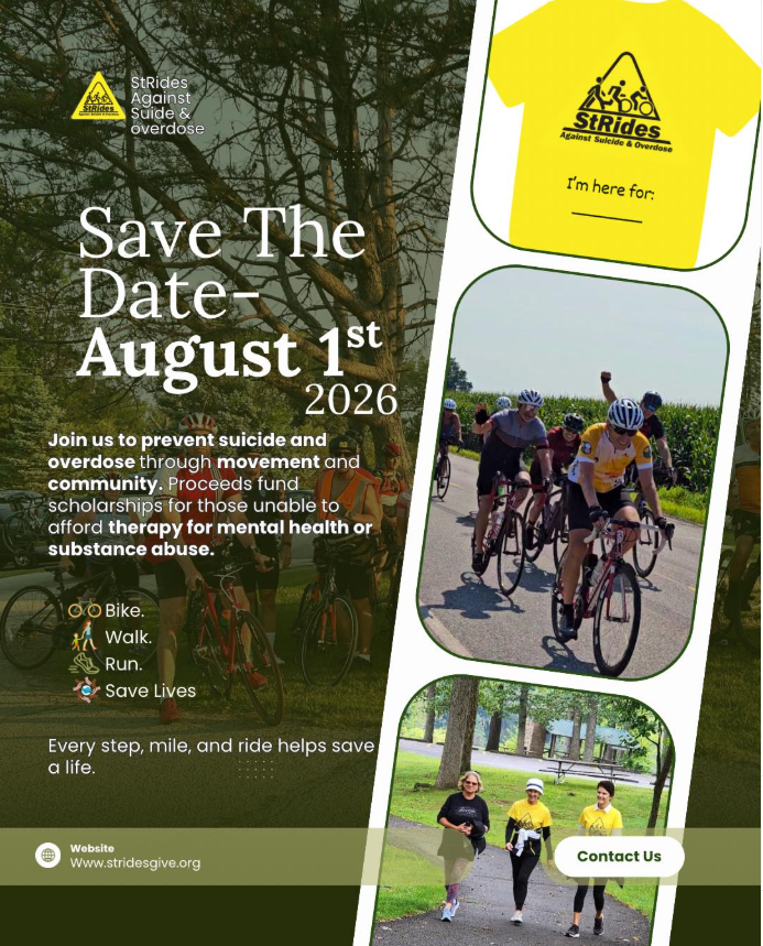 StRides Against  Suicide &amp; Overdose: Run, Walk &amp; Bike Event