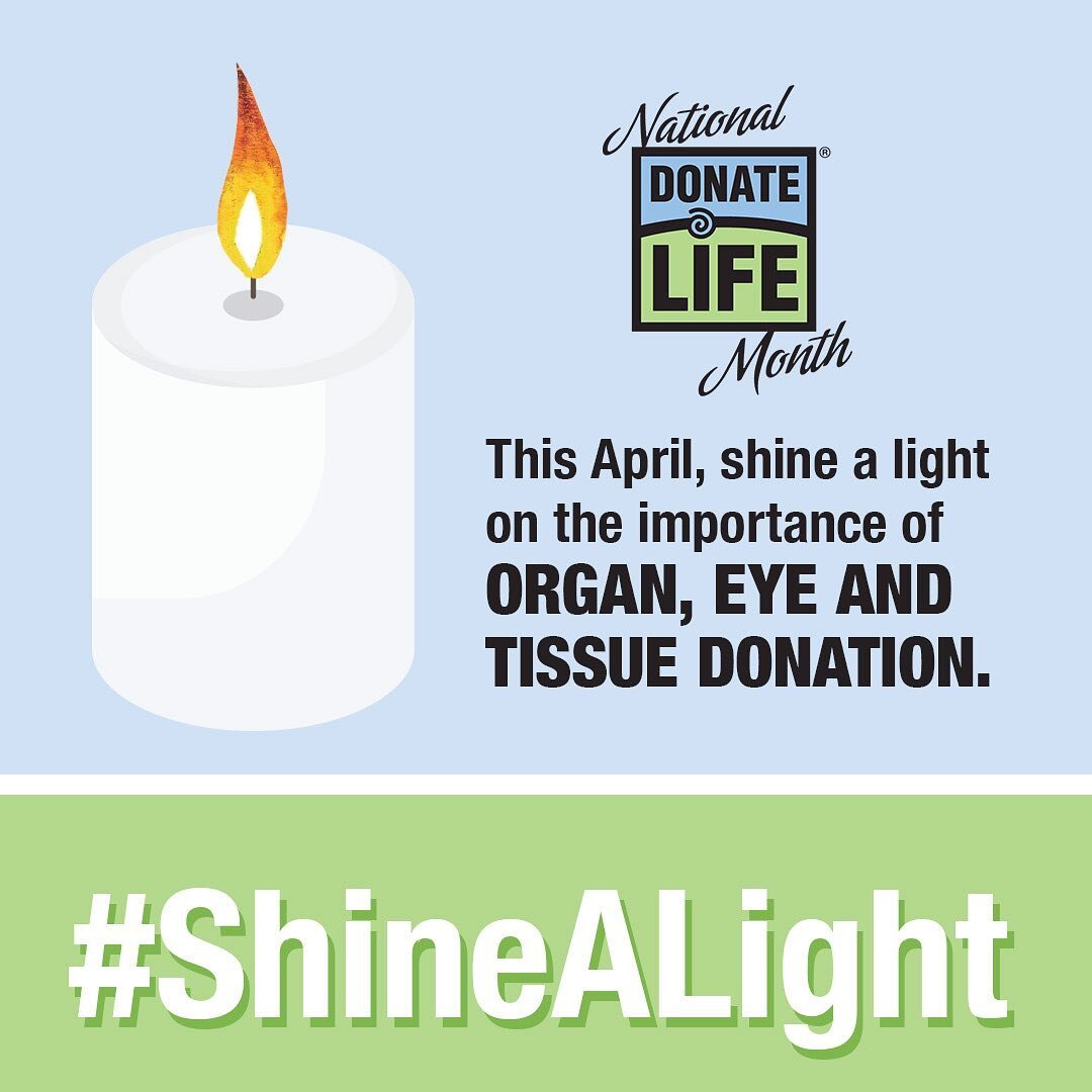 Join us in celebrating National Donate Life Month this April! With nearly 1,500 people needing a lifesaving transplant right now, it&rsquo;s important to shine a light on saying &ldquo;Yes&rdquo; to organ, eye and tissue donation. To become an organ 