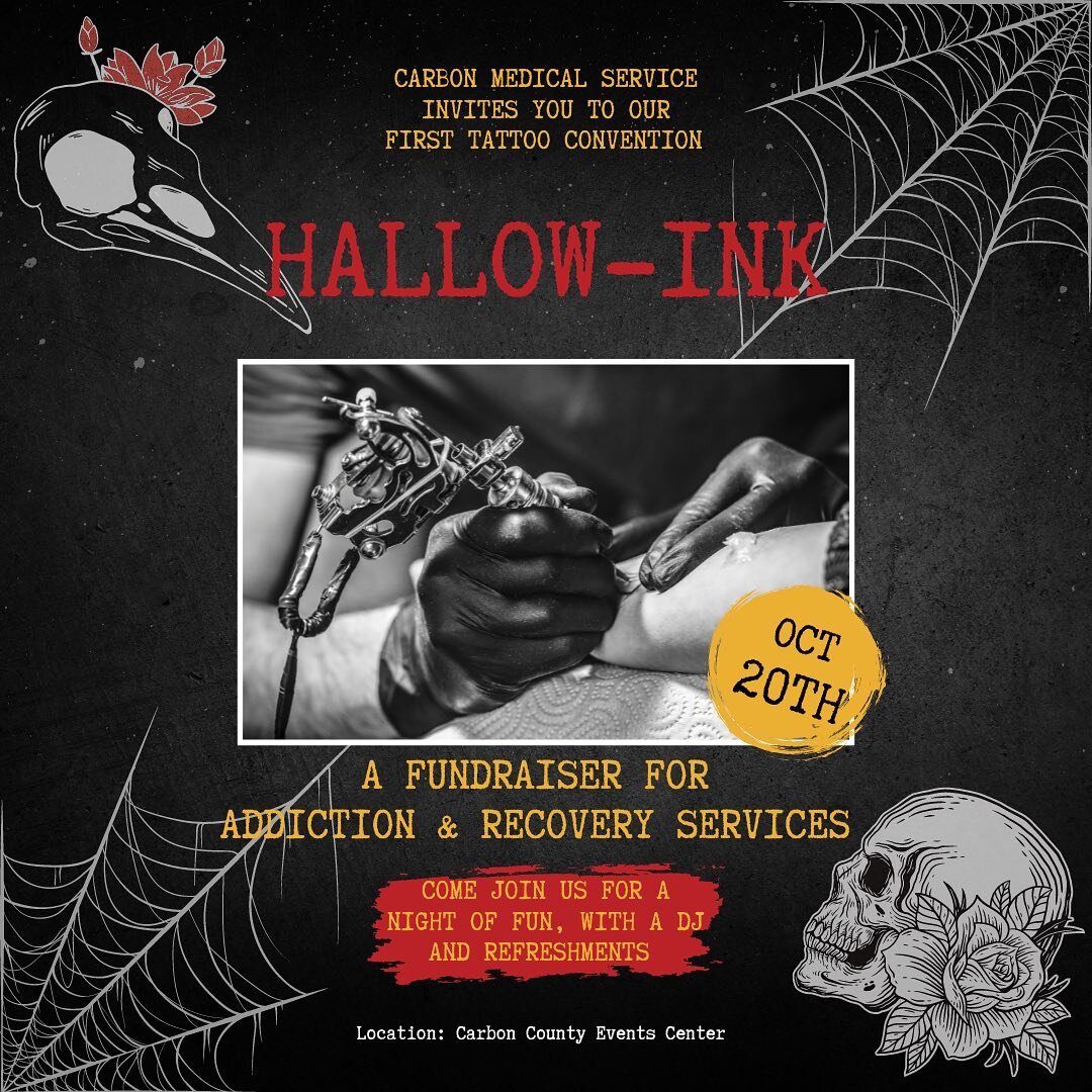 We are excited to announce our first tattoo convention: Hallow-Ink. This will be a fundraiser for Addiction &amp; Recovery Services. We will have a Dj and food and lots of fun. So mark your calendars for Oct. 20th and stay tuned for more details!