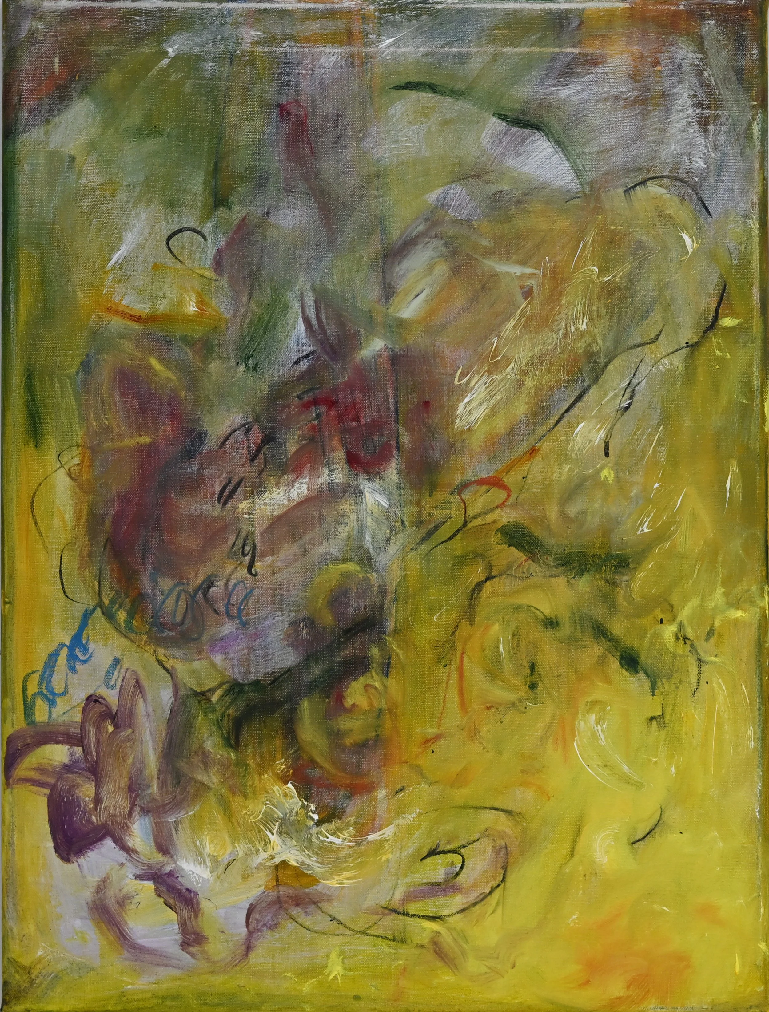 From Now On. Oil and acrylic on linen, 60.5 x 46 cm, 2025