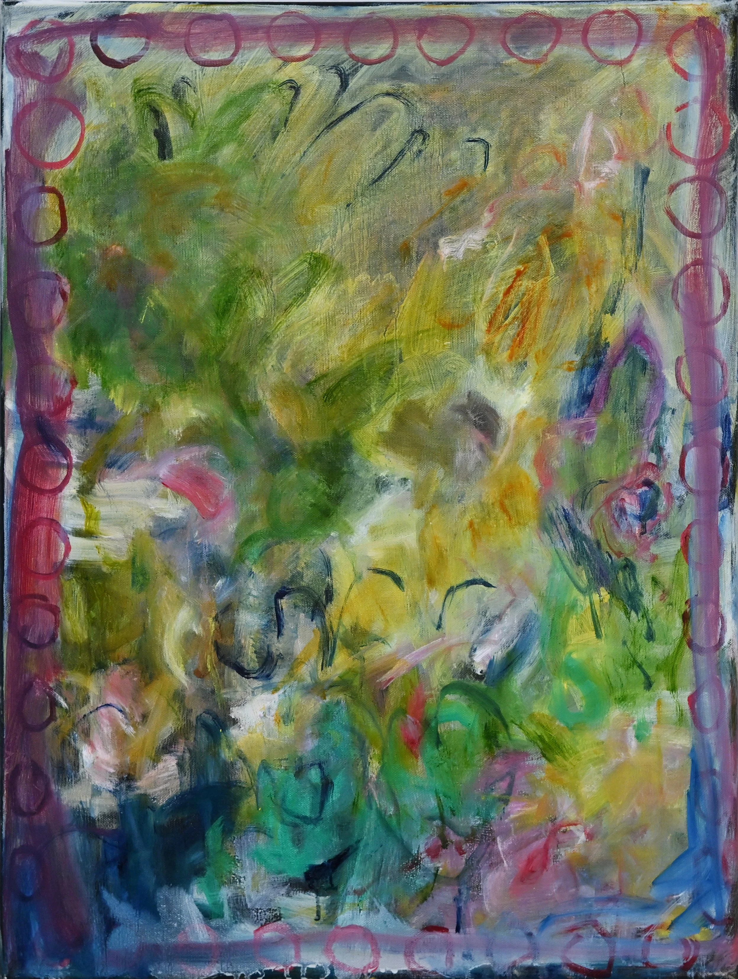 Previse. Oil and acrylic on linen, 60.5 x 46 cm, 2025
