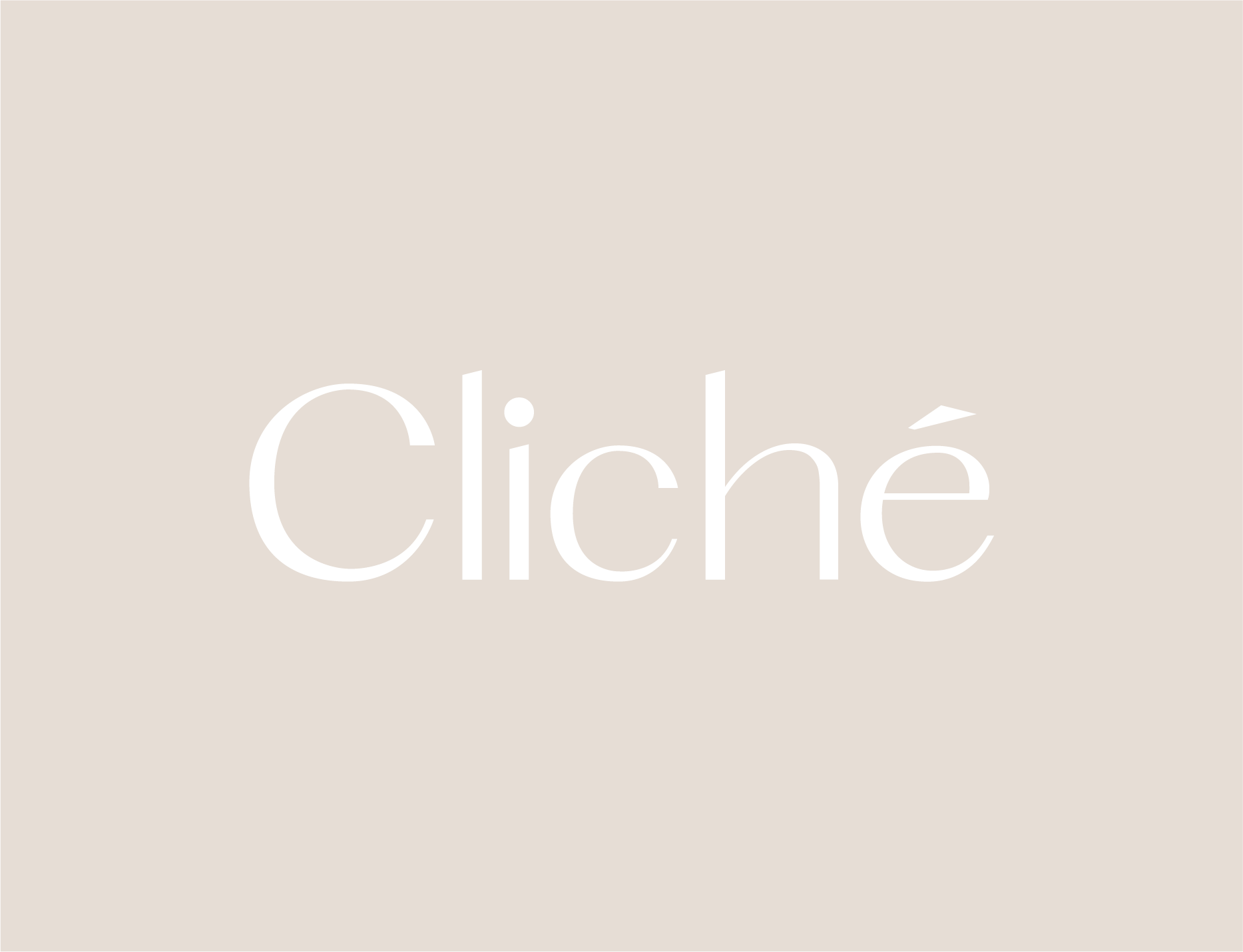 cliché – création de logo