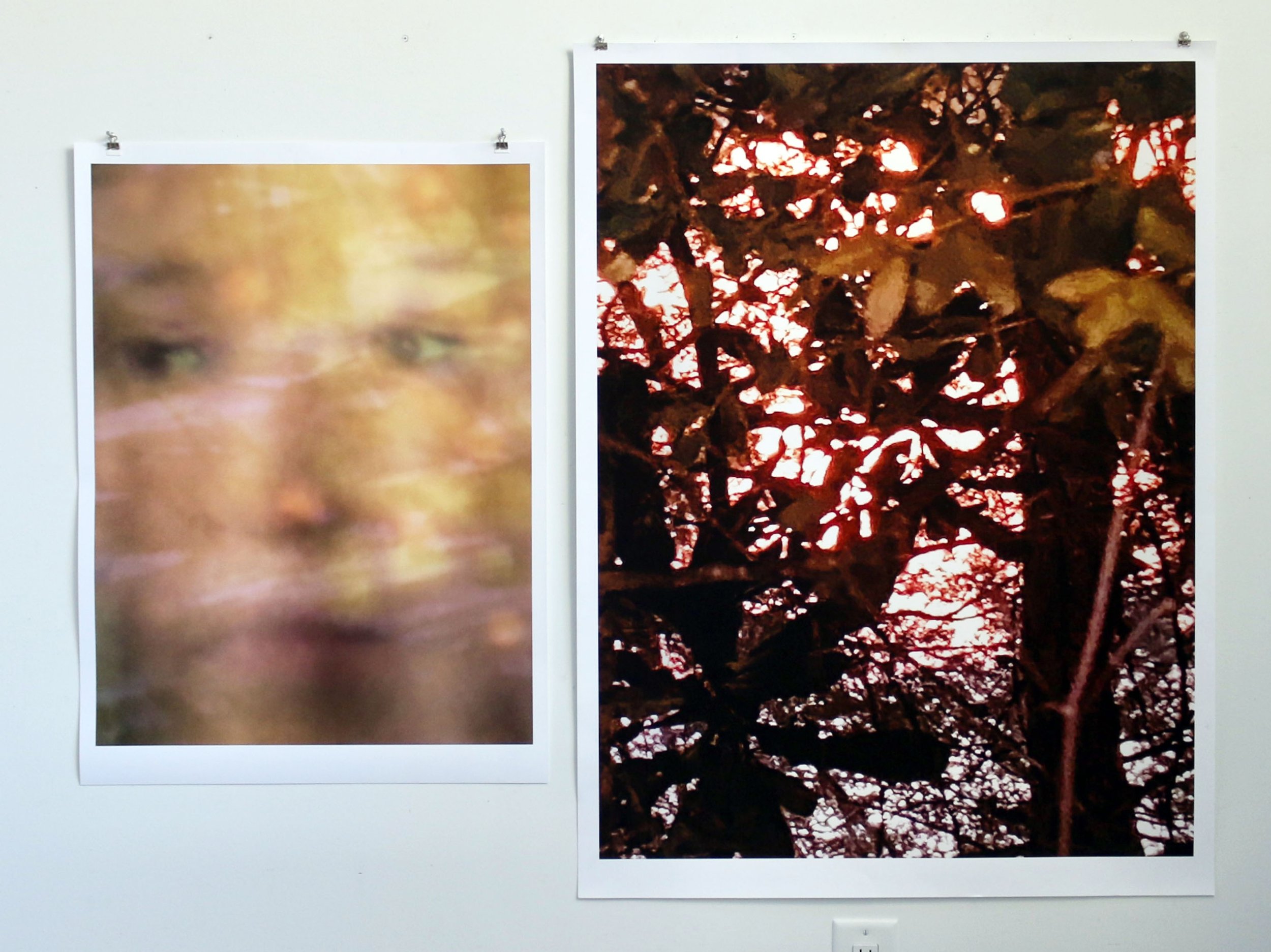  Bad actor, diptych, 2023, archival pigment print and wax on paper 