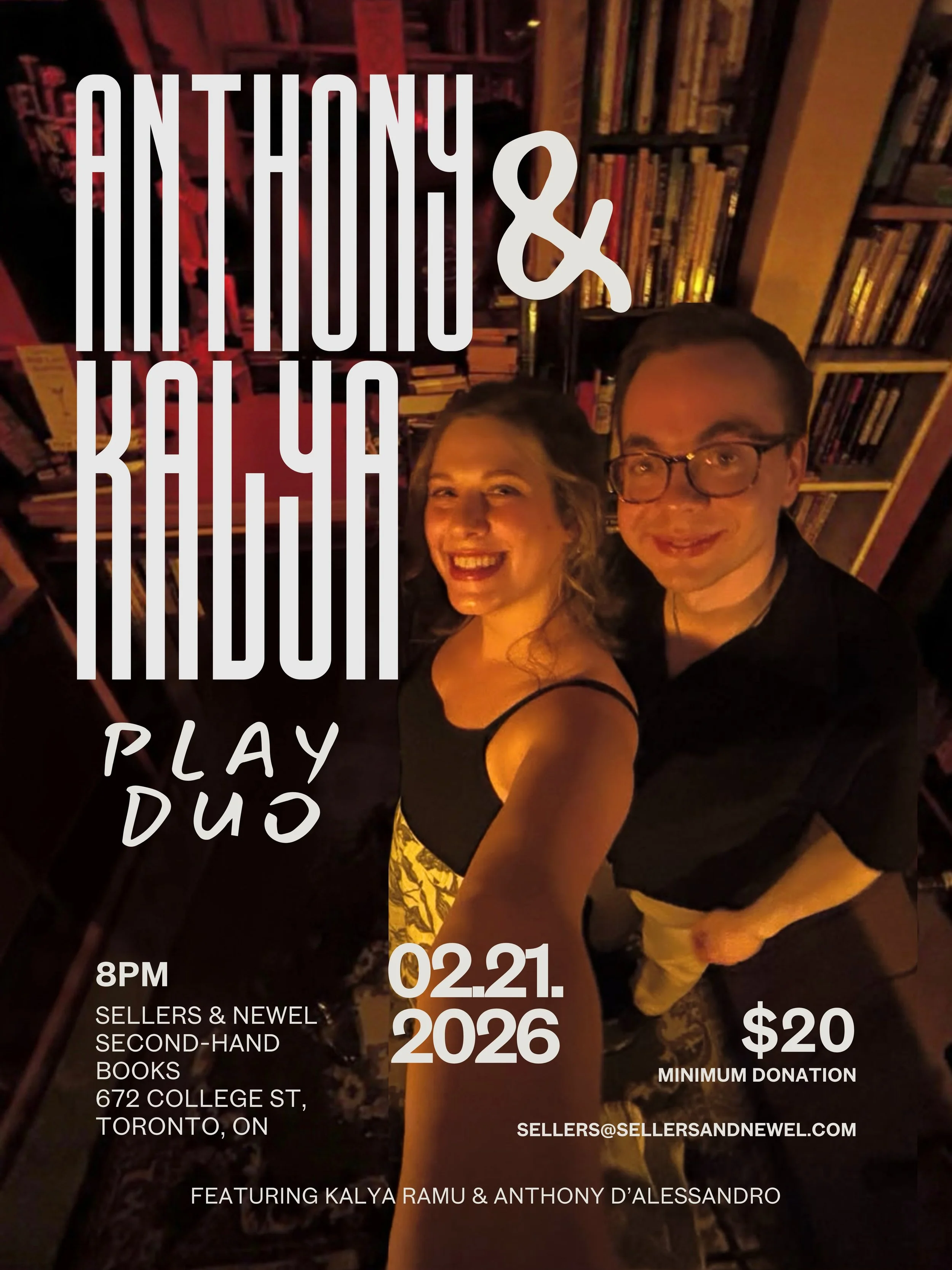 Anthony D'Alessandro &amp; Kalya Ramu at Sellers &amp; Newell