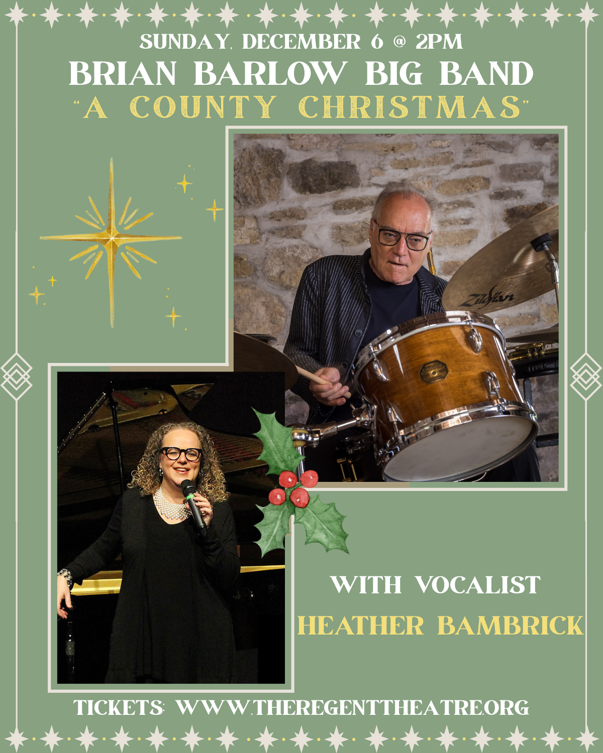 Picton, ON: Brian Barlow Big Band: 'A County Christmas' feat. Heather Bambrick