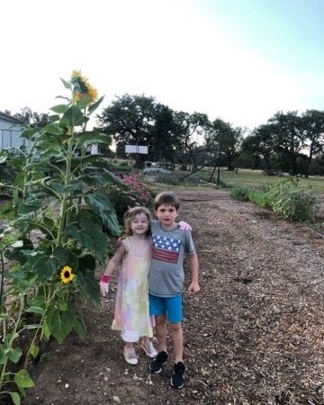 Future Flower Farmers of America!  We had a great time showing our flowers to our nieces children this week!  #fredericksburg,TX #Fredericksburg,Texas #tours #locally-grown #fresh-cut-flowers