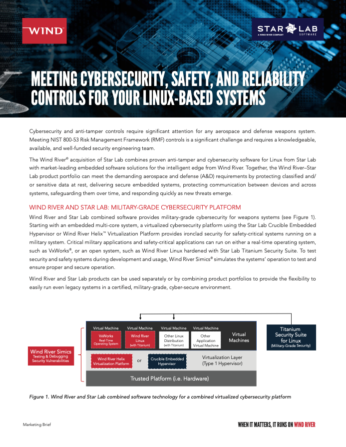Meeting Cybersecurity, Safety, and Reliability Controls for Your Linux-Based Sytems