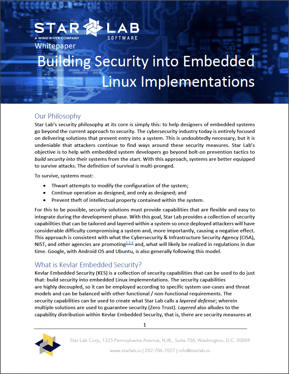 Building Security Into Embedded Linux Implementations