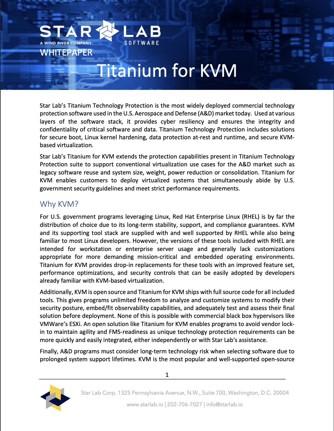 Titanium for KVM