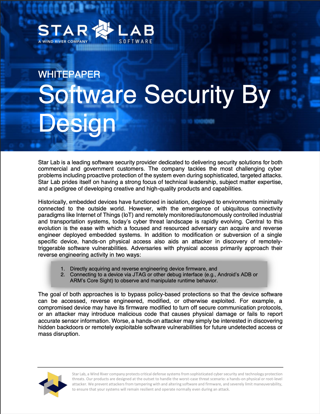 Defense and Security Software Solutions