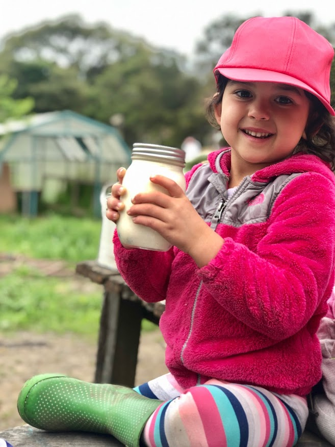 In English &amp; Spanish: Day 2: Shake It Up - Butter Making