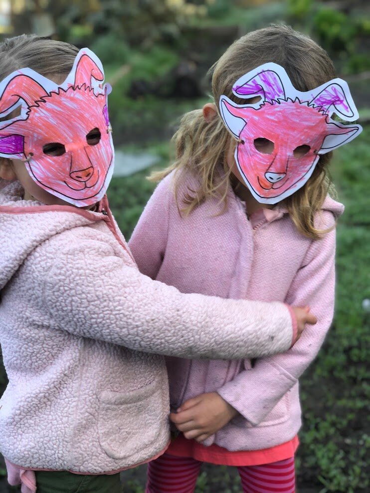 In English &amp; Spanish: Day 2: Make a Goat Mask
