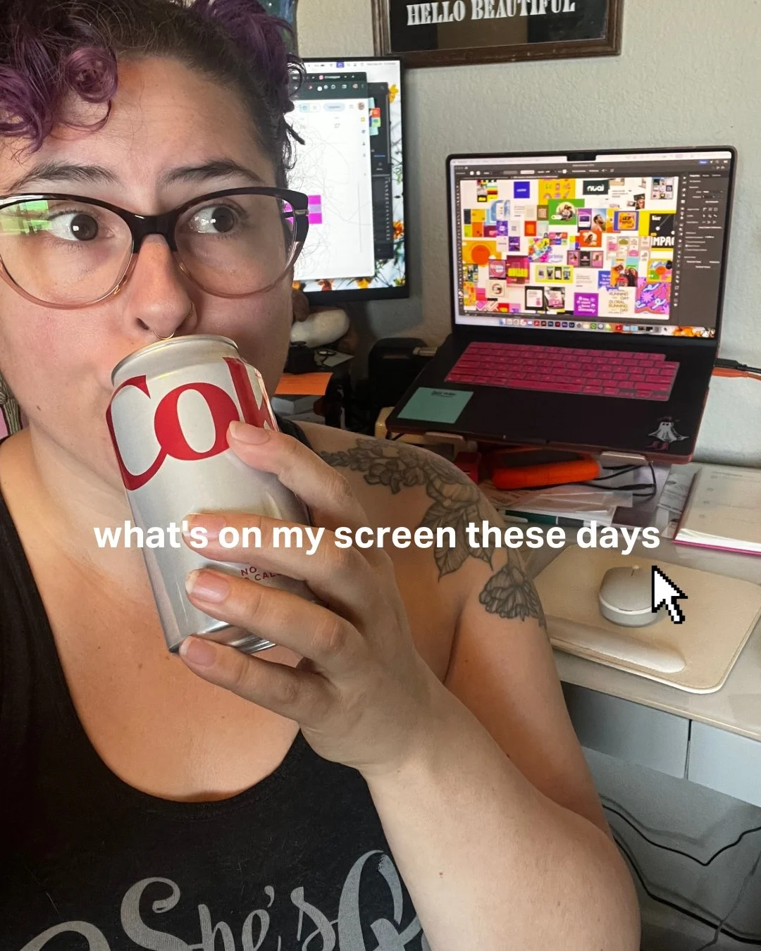 A little peak into what's been on my screen the last few weeks 👀 

I'm so grateful that I'm able to work remotely and am not tied to a specific location. The last few weeks I've been traveling and finding time to work in between enjoying life.

From