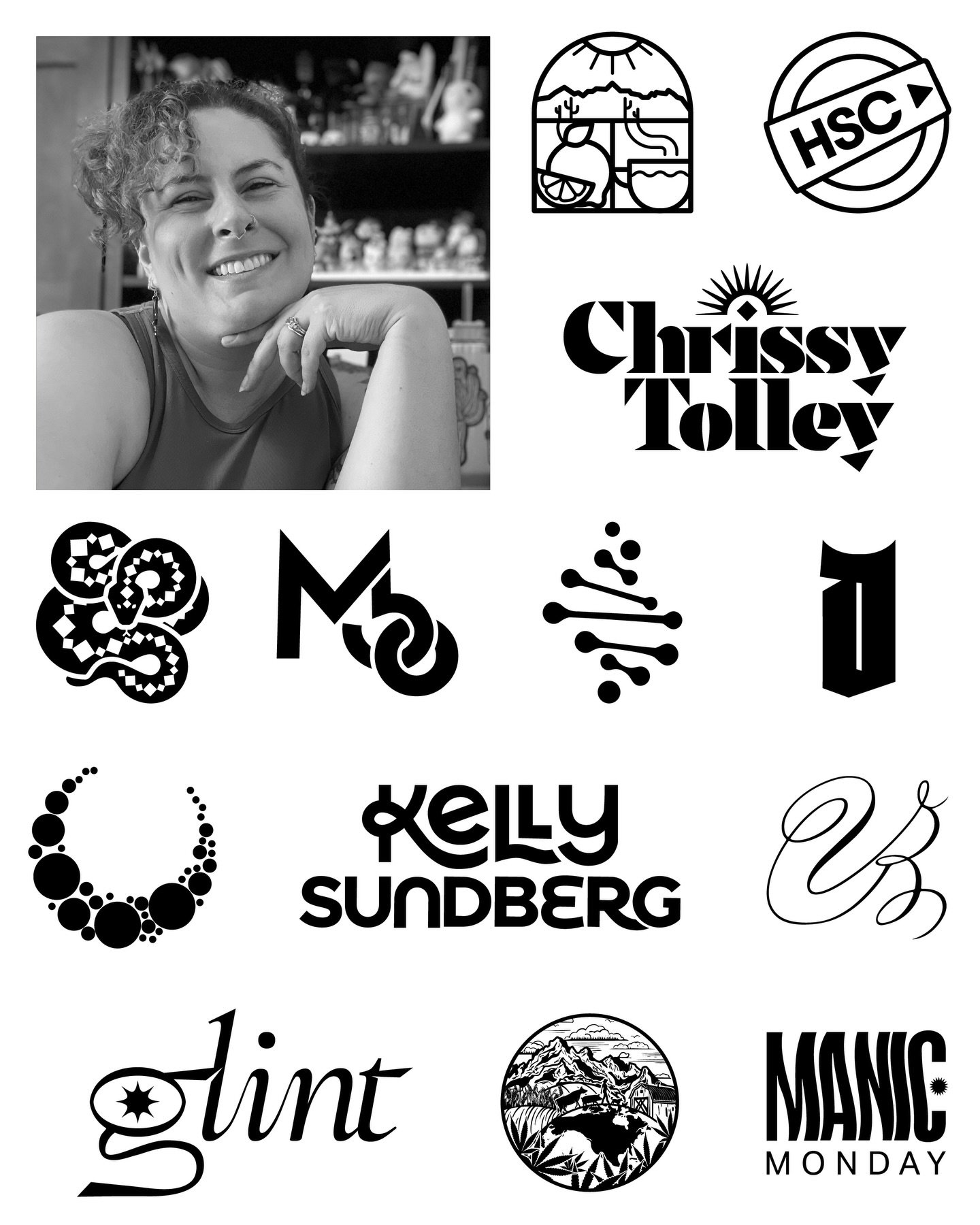 She&rsquo;s trendy 💅🏼 

I&rsquo;ve been loving this trend from @logoarchive and seeing all the amazing designs people have made over the years. 

I had fun digging through my own design files to pull out these logos from over the years. 

Some of t
