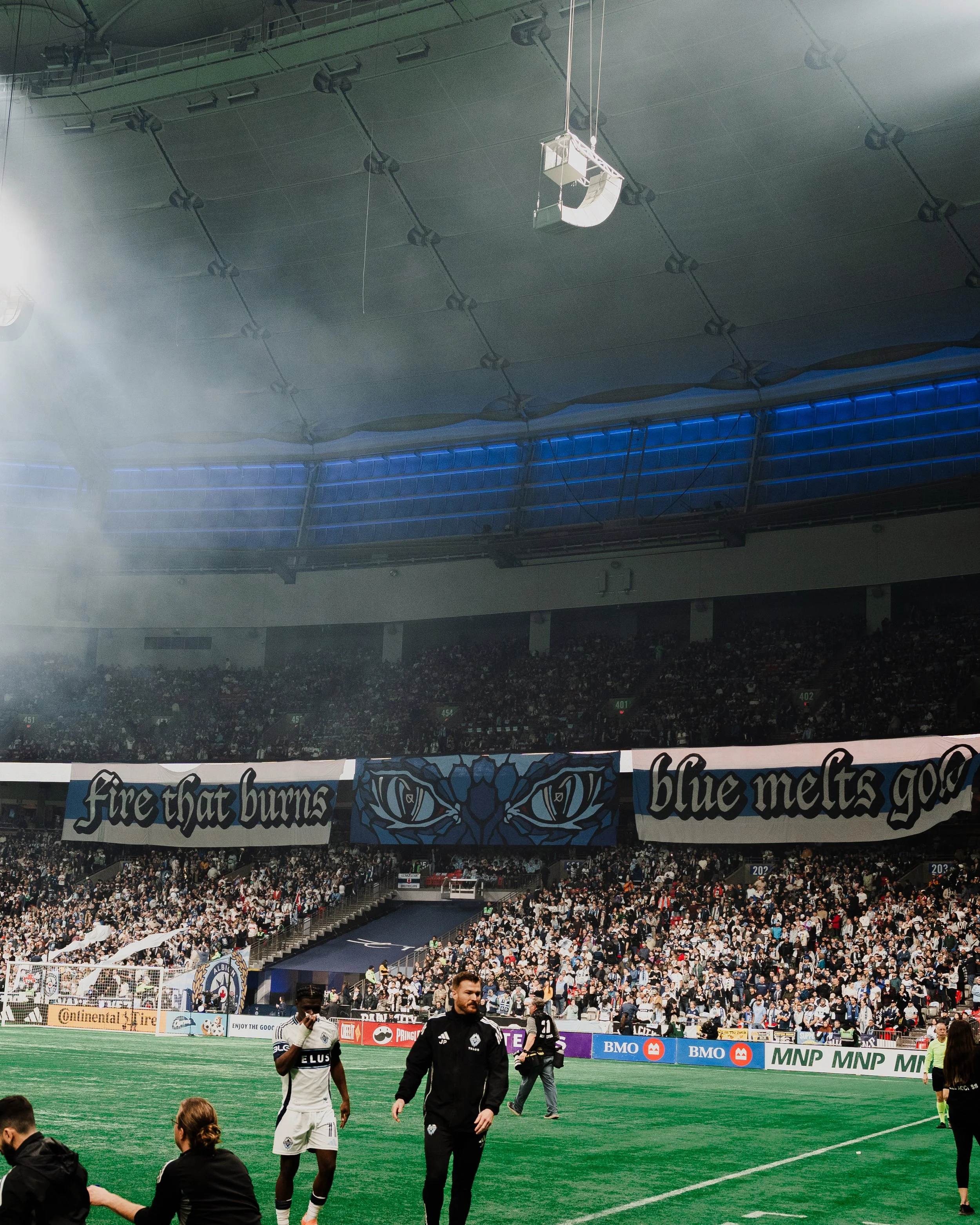 Fire that burns blue, melts gold.