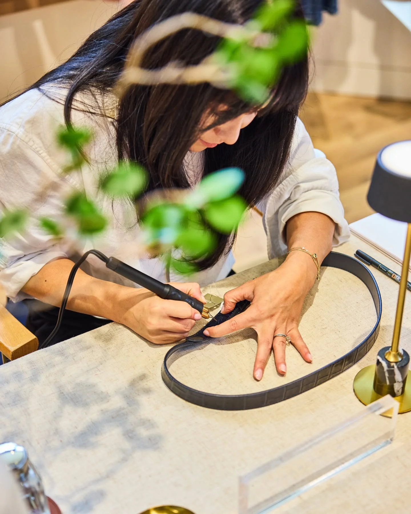 If I told you that guests were taking the clothes off their backs to get them debossed, would you believe me? 

Well not quite of their backs, but guests were for sure taking off their belts! And giving me personal items to deboss. 

As I have learne