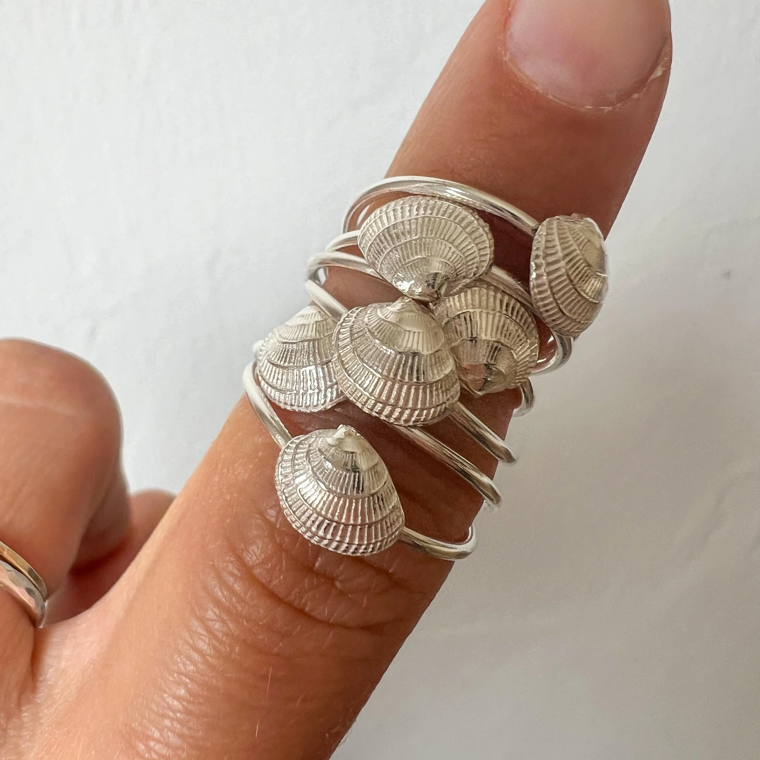 Mini Shell Ring Silver Multi.jpg