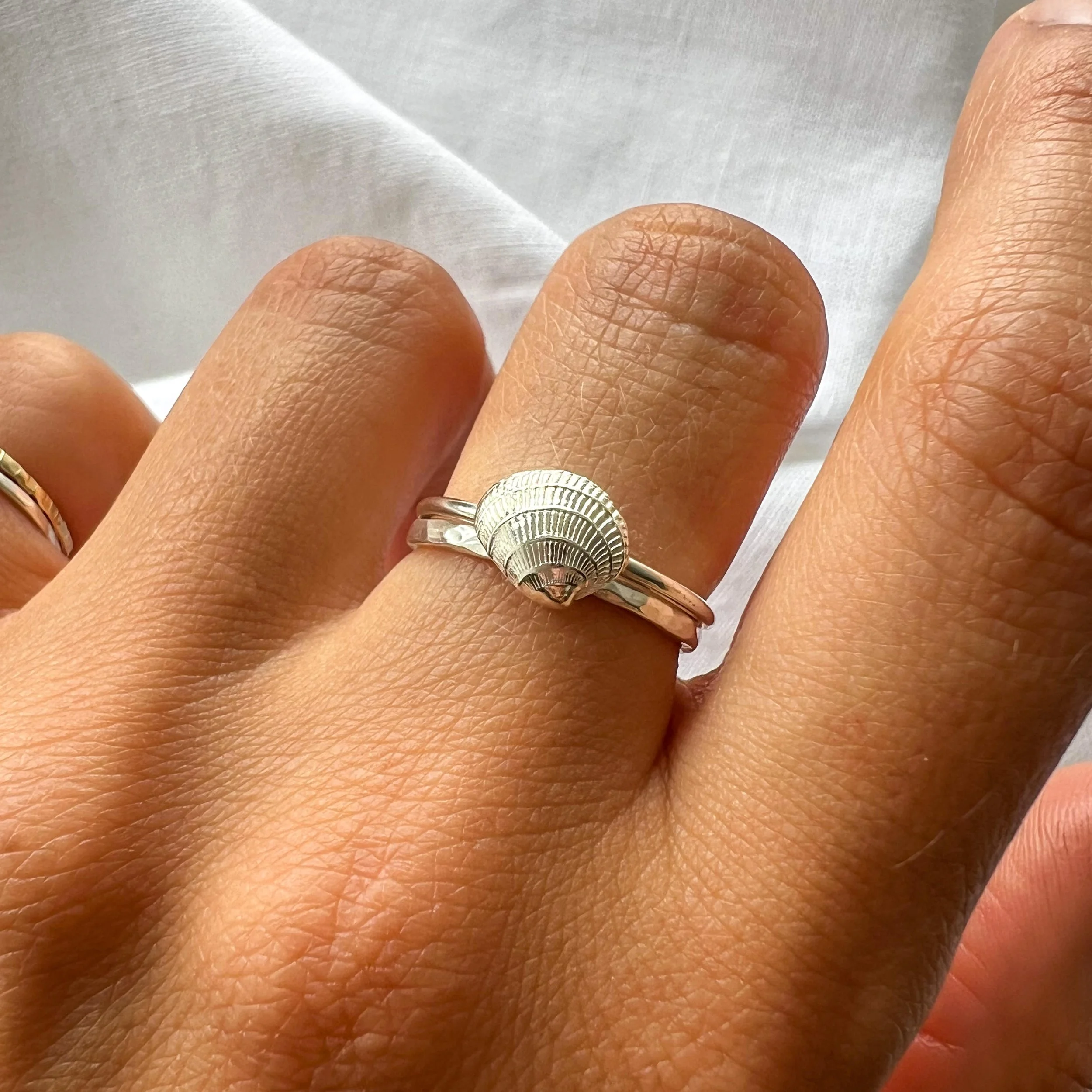 Mini Shell Ring Silver Styled 2.jpg
