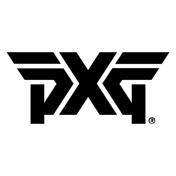 Black PXG logo with stylized wings on each side of the letters